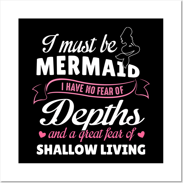 I Must be a Mermaid Wall Art by jonetressie